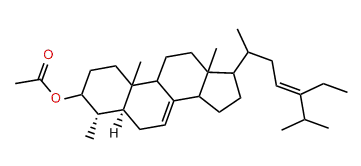 24-Ethyl-23-dehydrolophenol acetate